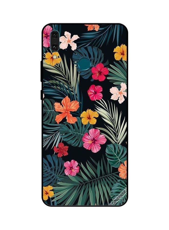Covernex 2985 Multi Color Flowers And Dark Green Feathers - Image 1