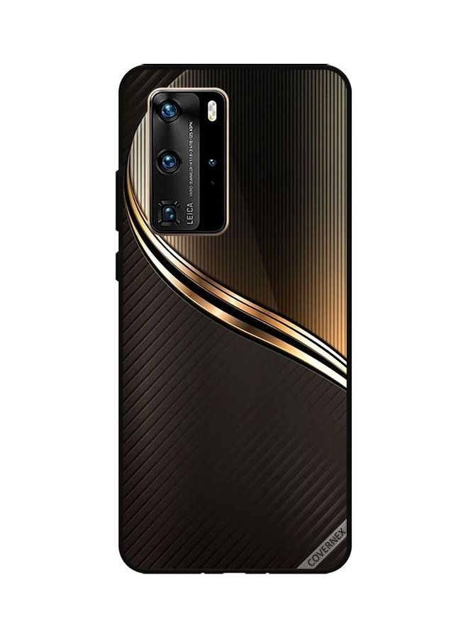 Covernex Protective Case Cover For Huawei P40 Pro Dark Golden Steal Pattern - Image 1
