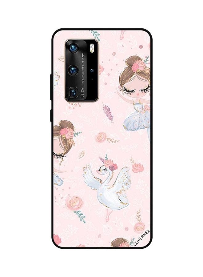 كوفرنيكس غطاء حماية واق لهاتف هواوي P40 برو فتاة جميلة وأزهار - Image 1