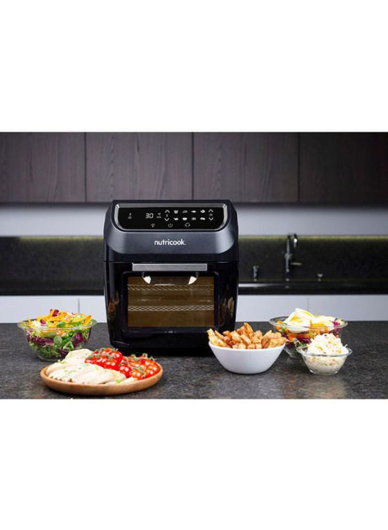 nutricook - Renewed - Air Fryer Oven By Nutribullet, 12L, 1800W 12.0 L 1800.0 W Model- AF9204S  Item code- NC-AFO12 Black - Image 1