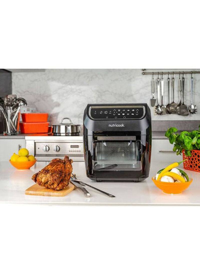 nutricook - Renewed - Air Fryer Oven By Nutribullet, 12L, 1800W 12.0 L 1800.0 W Model- AF9204S  Item code- NC-AFO12 Black - Image 1