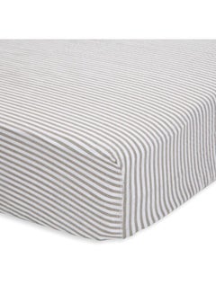 Cotton Muslin Crib Sheet Grey Stripe - v1614777302/N19906497A_3