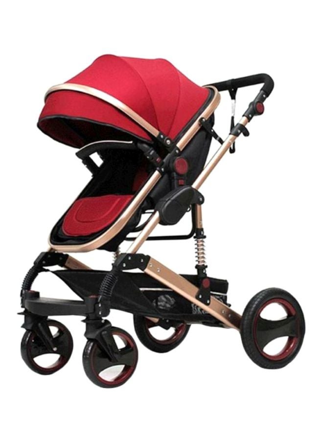 belecoo Belecoo Foldable Stroller - Red  - Image 1