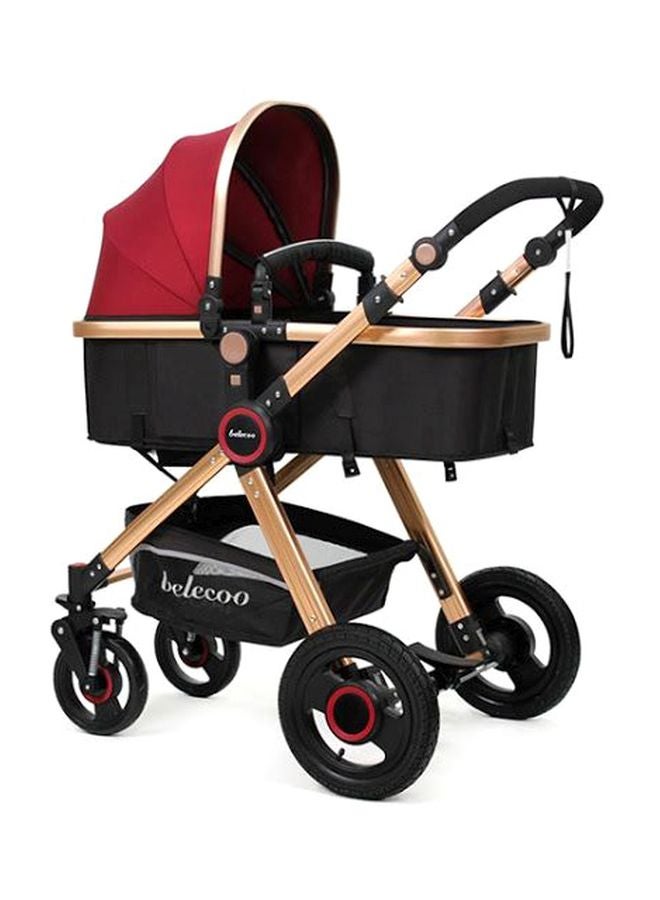 belecoo Belecoo Foldable Stroller - Red  - Image 2