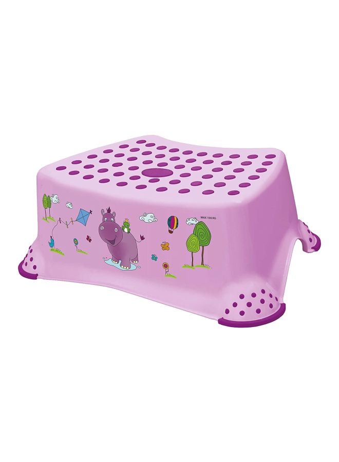 keeeper Hippo Printed Anti-Slip Step Stool, 12+ M - Purple - Image 1