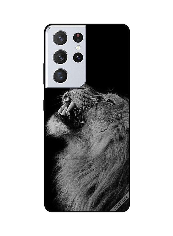 كوفرنيكس غطاء حماية واق لهاتف سامسونج جالاكسي S21 ألترا 5G الأسد المبتهج - Image 1