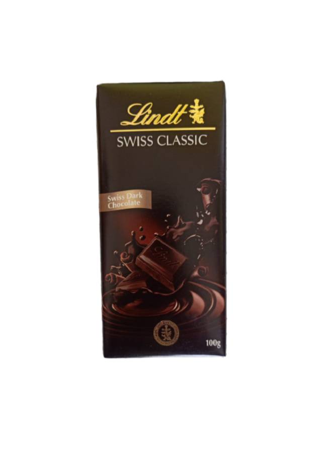 Lindt SWISS Classic Dark Cchocolate 100grams 