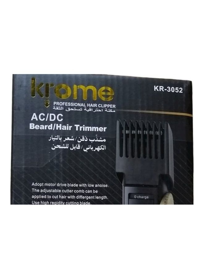 كروم ماكينة حلاقة الشعر واللحية أسود 12سم - Image 4