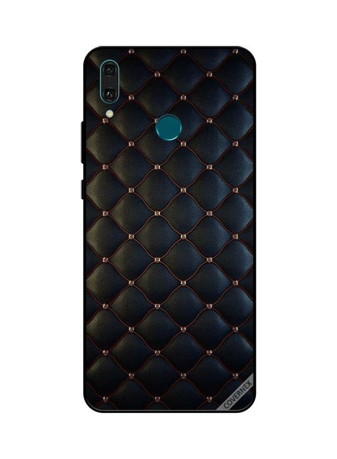 Covernex Protective Case Cover For Huawei Y9 2019 Stappers On Black Cloth Pattern - Image 1