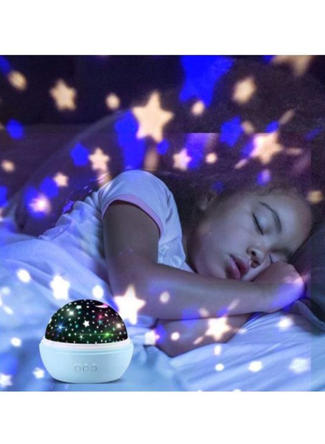 LNKOO - Rotating Projection Lamp Blue/Green/White 13x13cm - Image 1