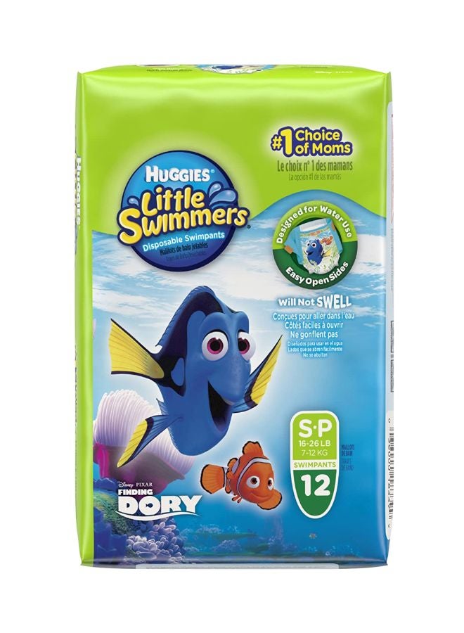 هجيز ليتل سوميرز حفاضات سباحة للاستخدام مرة واحدة، مقاس X-Small‏ (3-8 كجم)، 12 قطعة - Image 1