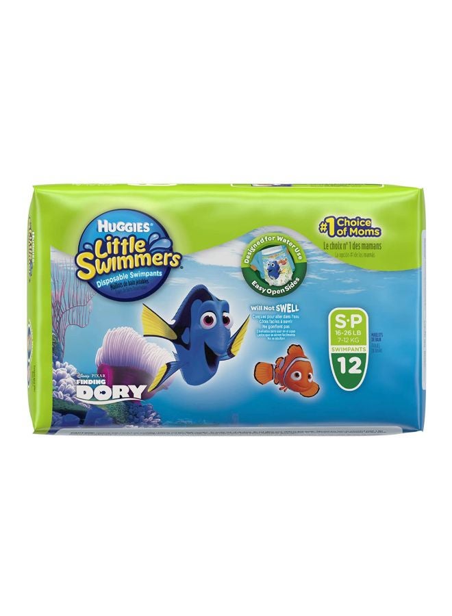 هجيز ليتل سوميرز حفاضات سباحة للاستخدام مرة واحدة، مقاس X-Small‏ (3-8 كجم)، 12 قطعة - Image 2