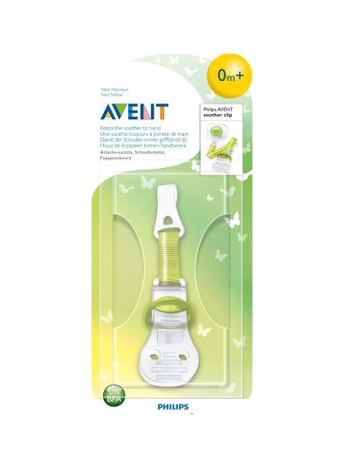 PHILIPS AVENT - Soother Clip - Green/White - Image 1