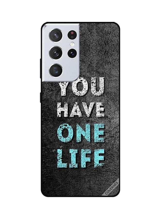 Covernex Samsung Galaxy S21 Ultra Protective Case Cover Printed Featuring Young Man On Horse DESIGN_0299 - Image 1