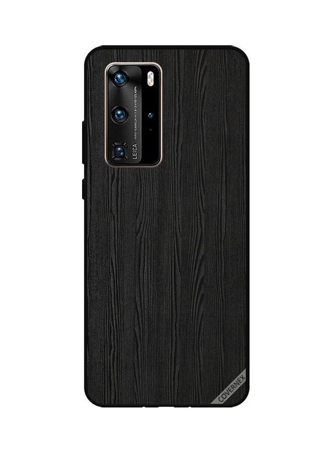 كوفرنيكس غطاء حماية واق لهاتف هواوي P40 برو نمط خشبي - Image 1