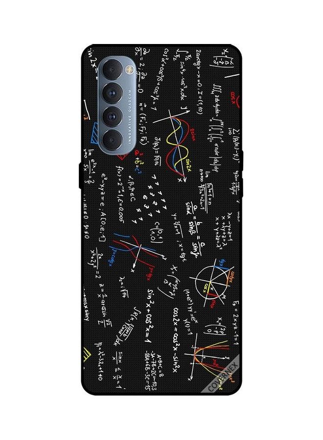 كوفرنيكس غطاء حماية واق لهاتف أوبو رينو 4 برو غطاء واقي مطبوع بعبارة "Maths Mystery"  - Image 1