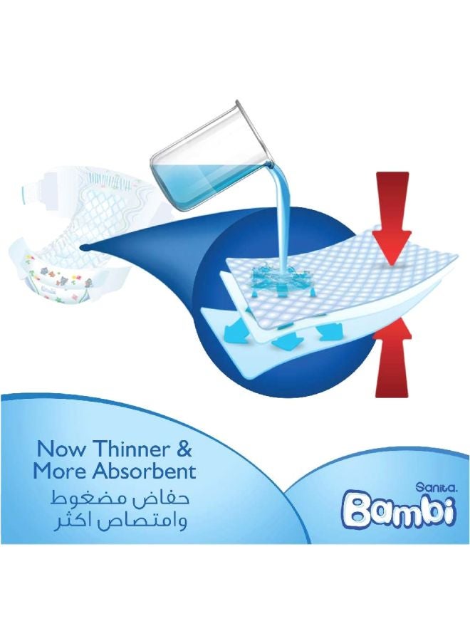 Sanita Bambi - Disposable Diapers Large Size 4 (8-16 Kg), 13 Counts - Image 1