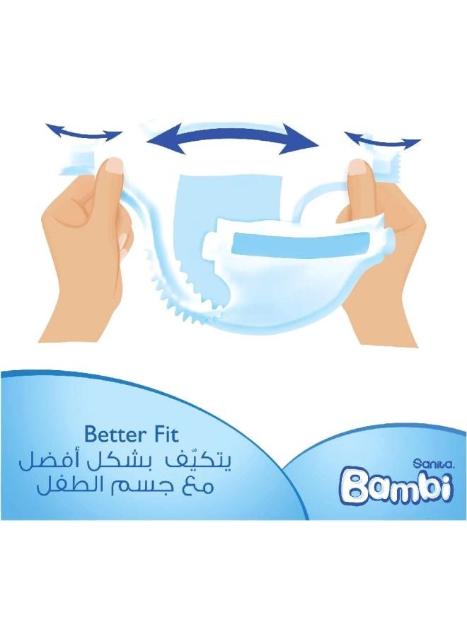 Sanita Bambi - Disposable Diapers Large Size 4 (8-16 Kg), 13 Counts - Image 1
