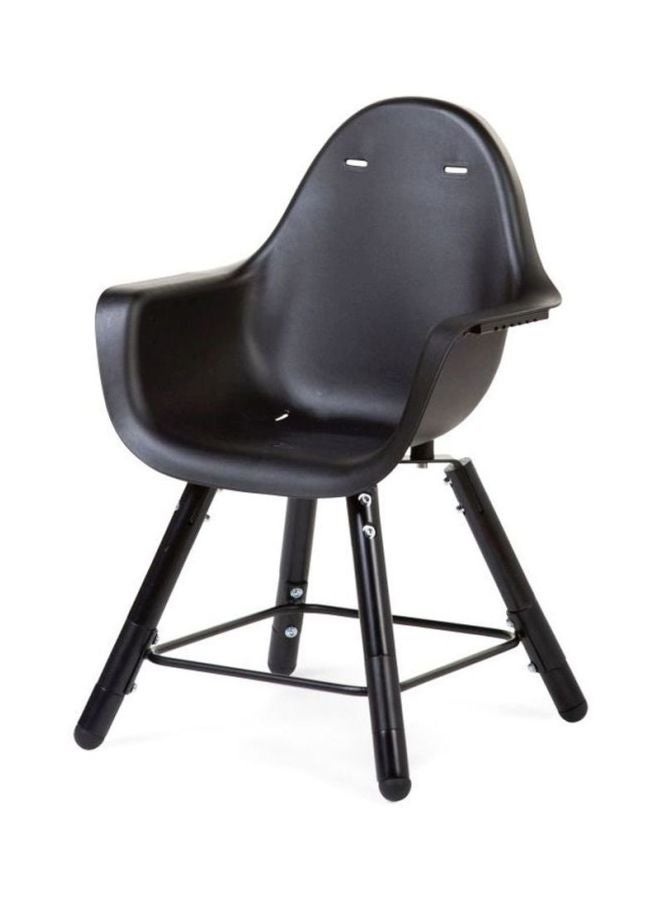CHILDHOME Evolu 2 Chair 2 - In - 1 With Bumper Black  - Image 1
