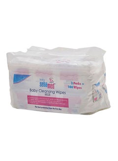 Pack Of 2 Cleansing Wet Baby Wipes, 144 Count - v1614778955/N12832038A_2