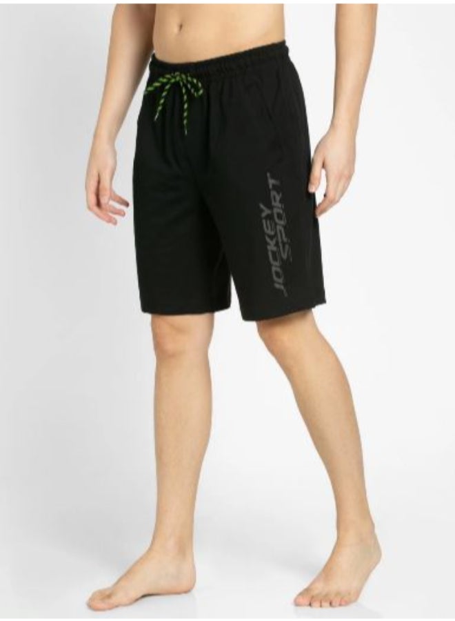 جوكي شورت بقصة مستقيمة أسود - Image 3