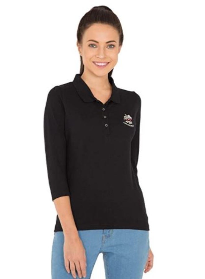 JOCKEY - USA Originals Collared Neck Polo Black - Image 1
