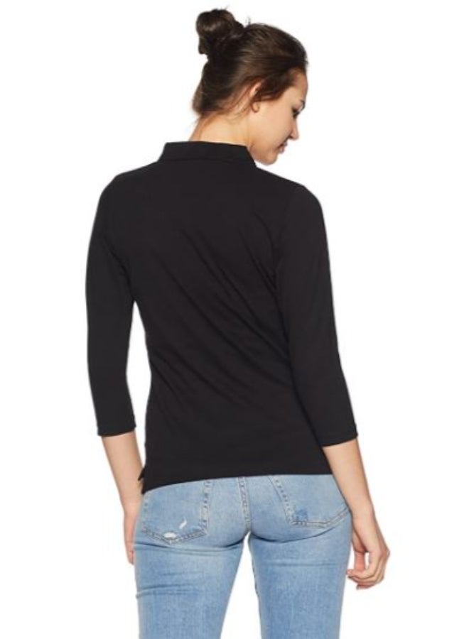 JOCKEY - USA Originals Collared Neck Polo Black - Image 1