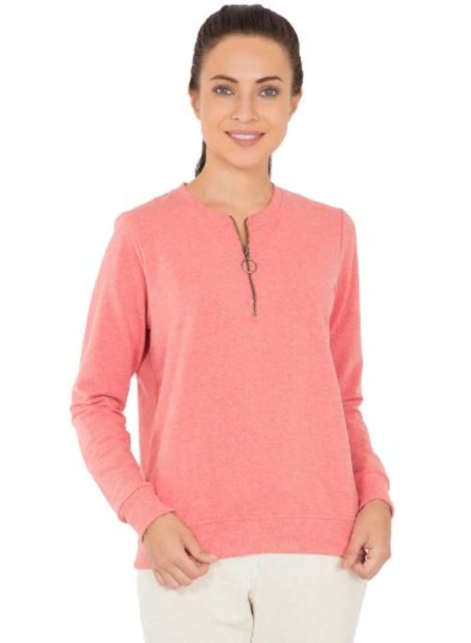 JOCKEY - USA Originals Henley Neck Polo Pink - Image 1