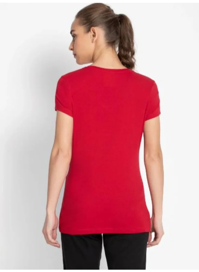 JOCKEY V-Neck T-Shirt Jester Red