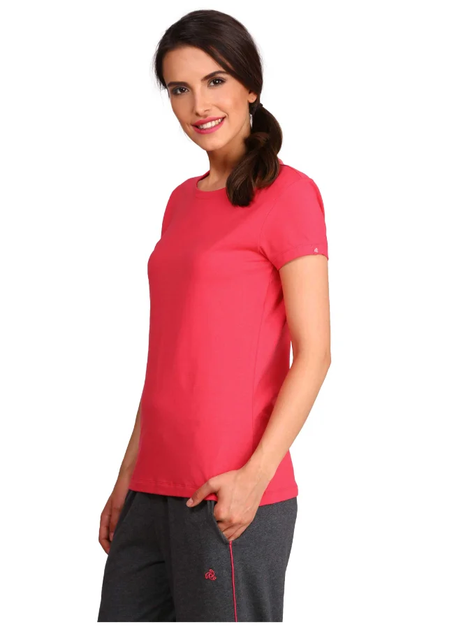 JOCKEY Round Neck T-Shirt Ruby