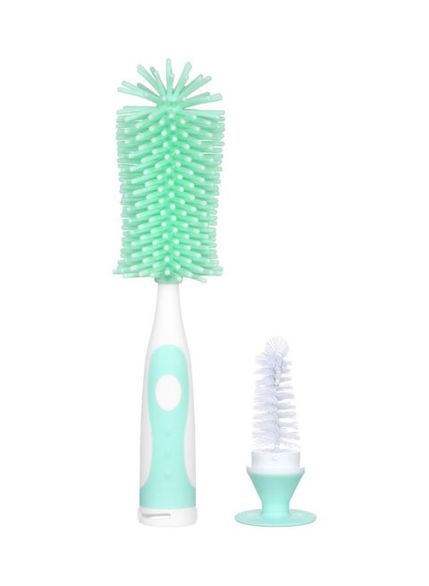 360-Degree Bristle Bottle Cleaning Brush With Detachable Head