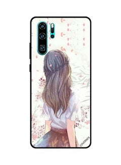 كوفرنيكس غطاء حماية واق لهاتف هواوي P30 برو طبعة فتاة تفكر بعمق  - Image 1