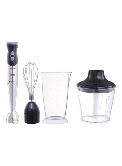 Hand Blender 4 In 1 with Chopper SK-748-4 BlackSilver