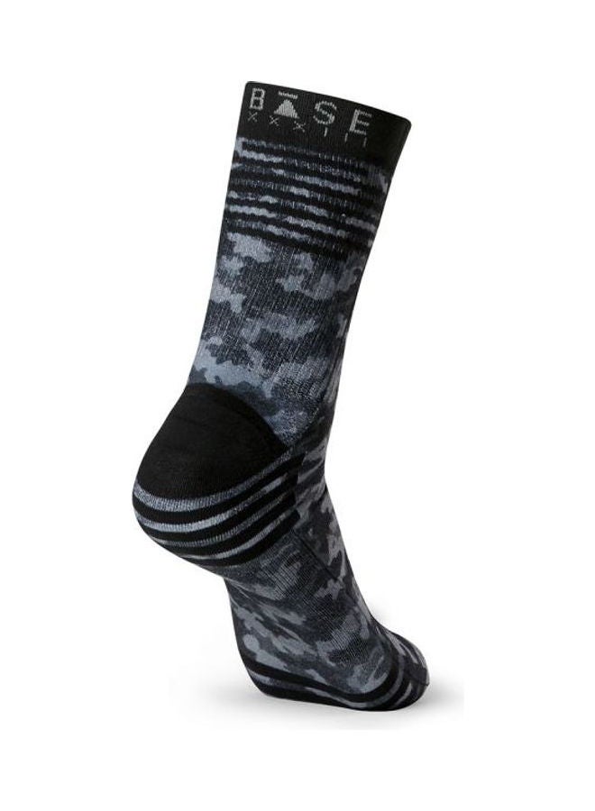Base Sport Mid Calf Socks Grey/Black