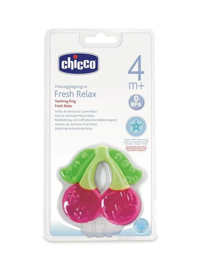 شيكو عضاضة أسنان فريش ريلاكس بلون وردي/ أخضر