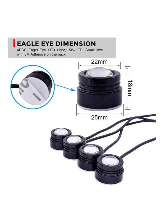 Sharpdo 4-Piece LED DRL Flashing Strobe Light With Wireless Remote Control  - Image 2