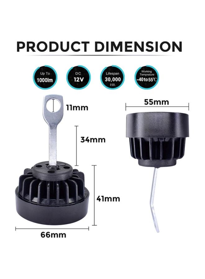 Sharpdo 2-Piece Motorcycle Headlight DRL Auxiliary Fog Light  - Image 2