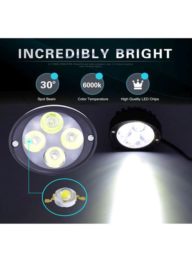 Sharpdo 2-Piece Motorcycle Headlight DRL Auxiliary Fog Light  - Image 5