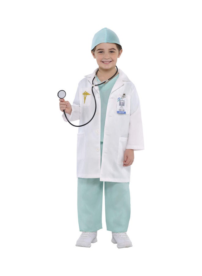 COSTUMES USA Doctor Career Costume Toddler 3-4, Cosplay Costume for Boys and Girls Toddler 3-4 