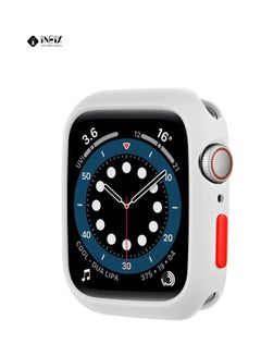 INEIX Soft Silicone Case Cover For Apple Watch 44 mm White  - Image 1