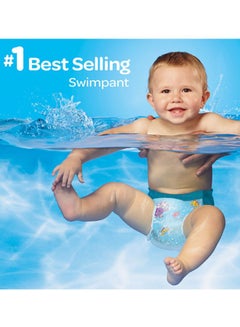 Huggies Little Swimmer Disposable Swim Pants Diapers, 11 - 15 Kg, 88 Count ( 8 x 11 Pack ) - Medium, Easy Open Sides  - Image 3