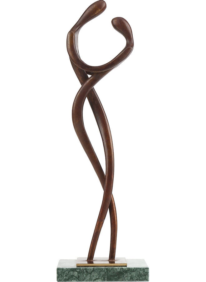 TOOARTS Embrace Couple Tabletop Sculpture Brown - Image 1