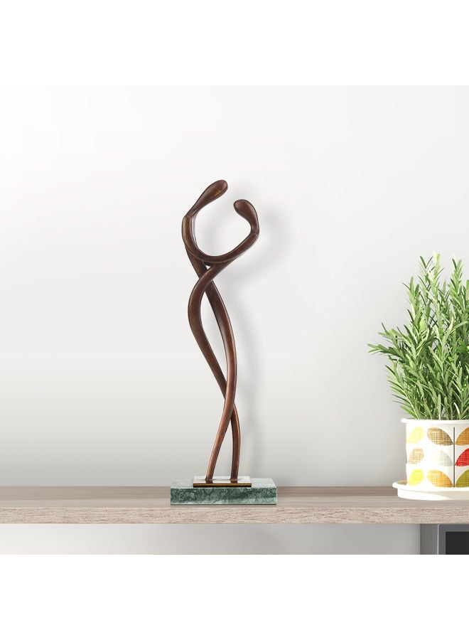 TOOARTS Embrace Couple Tabletop Sculpture Brown - Image 2