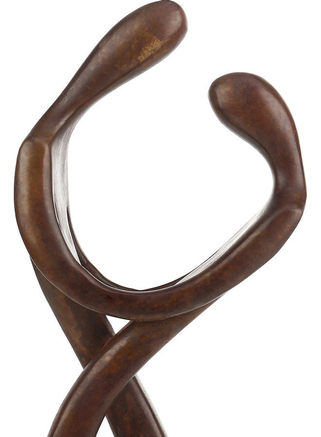 TOOARTS Embrace Couple Tabletop Sculpture Brown - Image 4
