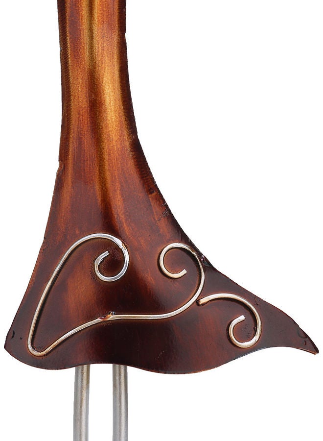 توراتس منحوتة بتصميم فتاة تعزف على آلة الكمان بني - Image 3