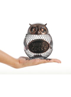 TOOARTS Iron Art Owl Creative Wine Holder Brown  - Image 2