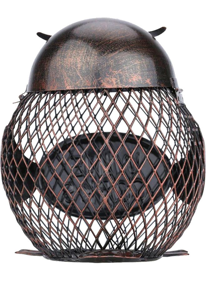 TOOARTS Iron Art Owl Creative Wine Holder Brown - Image 4