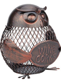 TOOARTS Iron Art Owl Creative Wine Holder Brown  - Image 5