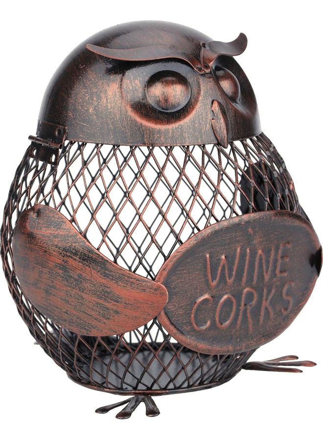 TOOARTS Iron Art Owl Creative Wine Holder Brown - Image 5