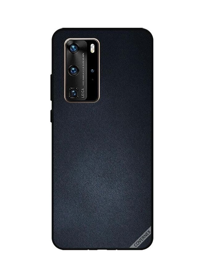 Covernex Protective Case Cover For Huawei P40 Pro Black Jeans Pattern - Image 1